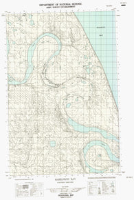 097F04E Harrowby Bay Canadian topographic map, 1:50,000 scale