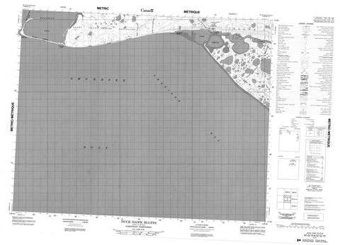 097G15 Duck Hawk Bluffs Canadian topographic map, 1:50,000 scale