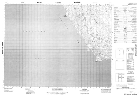 097H04 Cape Lambton Canadian topographic map, 1:50,000 scale