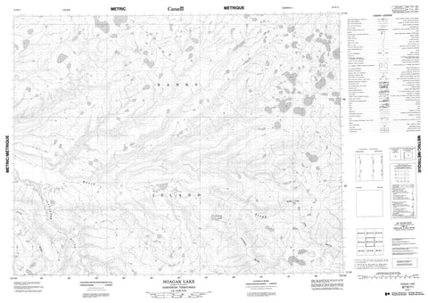 097H11 Hoagak Lake Canadian topographic map, 1:50,000 scale