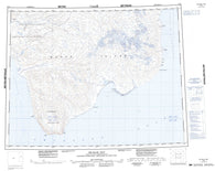 097H De Salis Bay Canadian topographic map, 1:250,000 scale