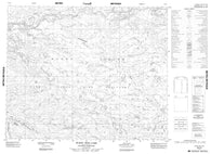 098A05 Burnt Tent Lake Canadian topographic map, 1:50,000 scale