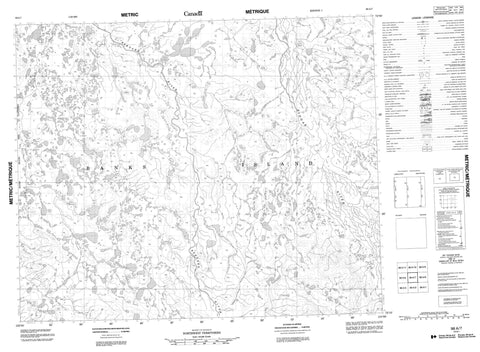 098A07 No Title Canadian topographic map, 1:50,000 scale