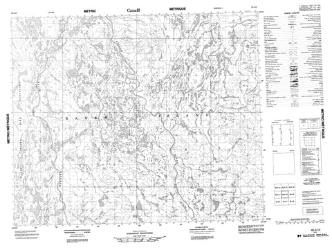 098A10 No Title Canadian topographic map, 1:50,000 scale