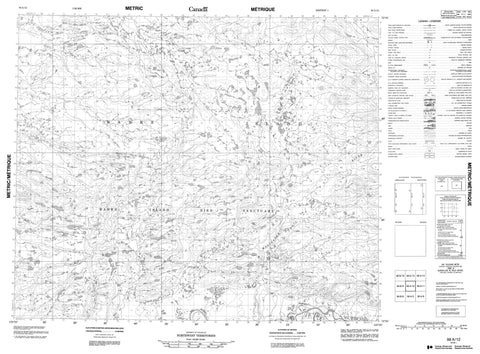 098A12 No Title Canadian topographic map, 1:50,000 scale