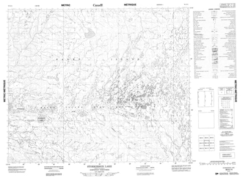 098A14 Storkerson Lake Canadian topographic map, 1:50,000 scale