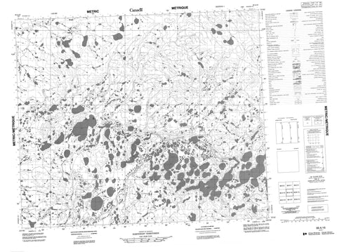 098A16 No Title Canadian topographic map, 1:50,000 scale