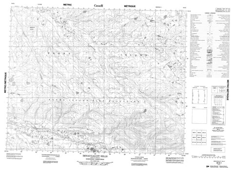 098B01 Imnaugaluit Hills Canadian topographic map, 1:50,000 scale