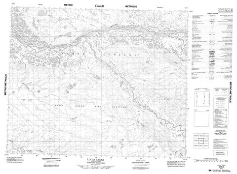 098B08 Lucas Creek Canadian topographic map, 1:50,000 scale