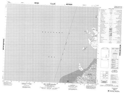 098B10 Sea Otter Island Canadian topographic map, 1:50,000 scale