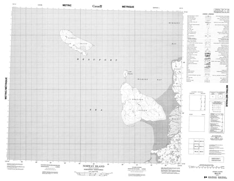 098C09 Norway Island Canadian topographic map, 1:50,000 scale