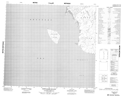 098C16 Robilliard Island Canadian topographic map, 1:50,000 scale