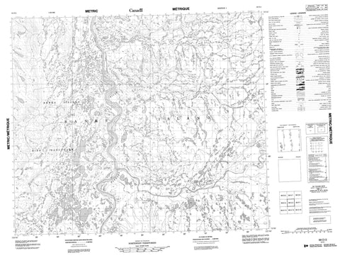 098D02 No Title Canadian topographic map, 1:50,000 scale