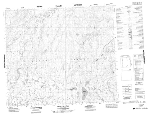 098D09 Shoran Lake Canadian topographic map, 1:50,000 scale