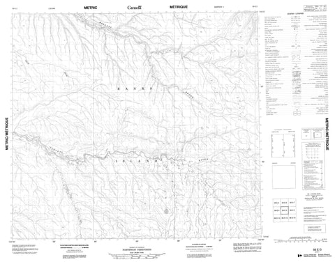 098E03 No Title Canadian topographic map, 1:50,000 scale