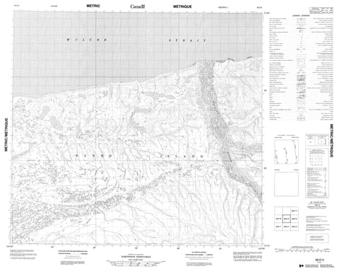 098E05 No Title Canadian topographic map, 1:50,000 scale