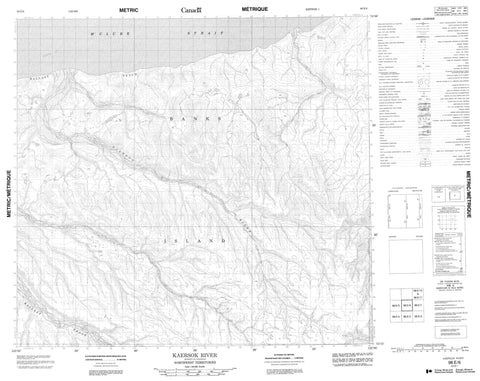 098E06 Kaersok River Canadian topographic map, 1:50,000 scale