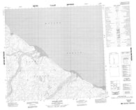 098E08 Antler Cove Canadian topographic map, 1:50,000 scale