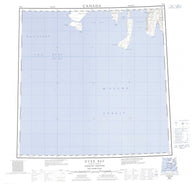 098H Dyer Bay Canadian topographic map, 1:250,000 scale