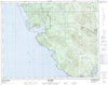 102I09 San Josef Canadian topographic map, 1:50,000 scale