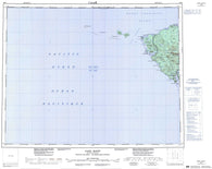 102I Cape Scott Canadian topographic map, 1:250,000 scale