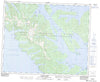 103B12 Darwin Sound Canadian topographic map, 1:50,000 scale