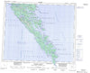 103B Moresby Island Canadian topographic map, 1:250,000 scale