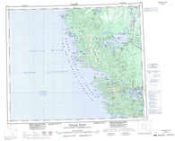 103F Graham Island Canadian topographic map, 1:250,000 scale
