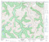 103I05 Khyex Canadian topographic map, 1:50,000 scale