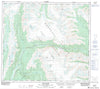 104A04 Bear River Canadian topographic map, 1:50,000 scale