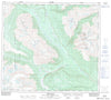 104A12 Delta Peak Canadian topographic map, 1:50,000 scale