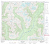 104A13 Mount Alger Canadian topographic map, 1:50,000 scale