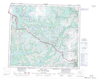104B Iskut River Canadian topographic map, 1:250,000 scale