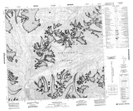 104F16 Chutine Peak Canadian topographic map, 1:50,000 scale