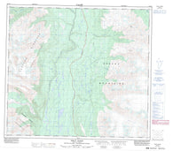 104G01 Iskut River Canadian topographic map, 1:50,000 scale