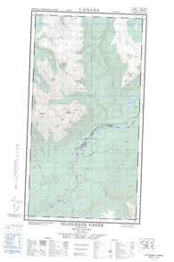 104G14W Telegraph Creek Canadian topographic map, 1:50,000 scale