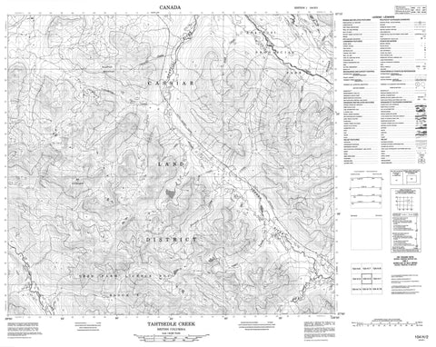 104H02 Tahtsedle Creek Canadian topographic map, 1:50,000 scale