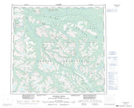 104H Spatsizi River Canadian topographic map, 1:250,000 scale