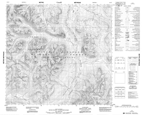 104I03 No Title Canadian topographic map, 1:50,000 scale