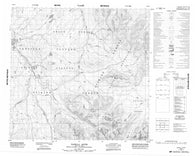 104I05 Tanzilla Butte Canadian topographic map, 1:50,000 scale