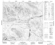 104I06 Snowdrift Creek Canadian topographic map, 1:50,000 scale