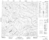 104I12 Halfmoon Lake Canadian topographic map, 1:50,000 scale