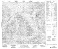 104I16 Four Brothers Range Canadian topographic map, 1:50,000 scale