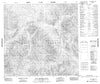 104I16 Four Brothers Range Canadian topographic map, 1:50,000 scale