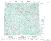 104I Cry Lake Canadian topographic map, 1:250,000 scale