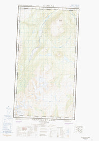 104J04W Kennicott Lake Canadian topographic map, 1:50,000 scale