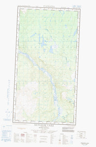 104J05W Ketchum Lake Canadian topographic map, 1:50,000 scale
