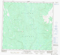 104J07 Little Tuya River Canadian topographic map, 1:50,000 scale