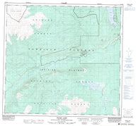 104J08 Dease Lake Canadian topographic map, 1:50,000 scale