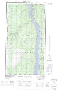 104J09E Little Dease Lake Canadian topographic map, 1:50,000 scale
